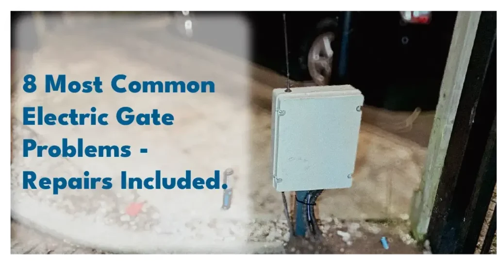 electric gate problems control panel